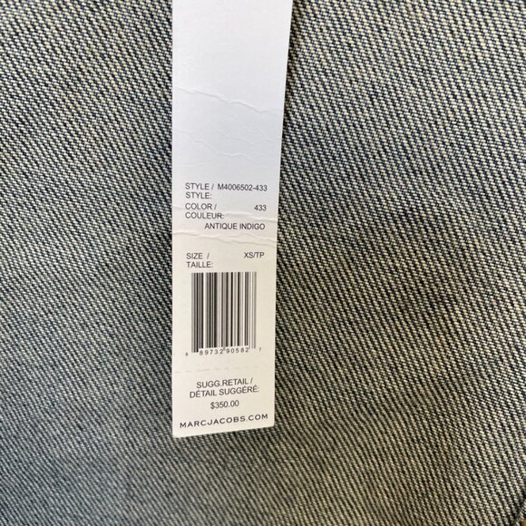NWT Marc Jacobs Cropped Jean Jacket w/ Patch detailing - XS - Picture 6 of 10